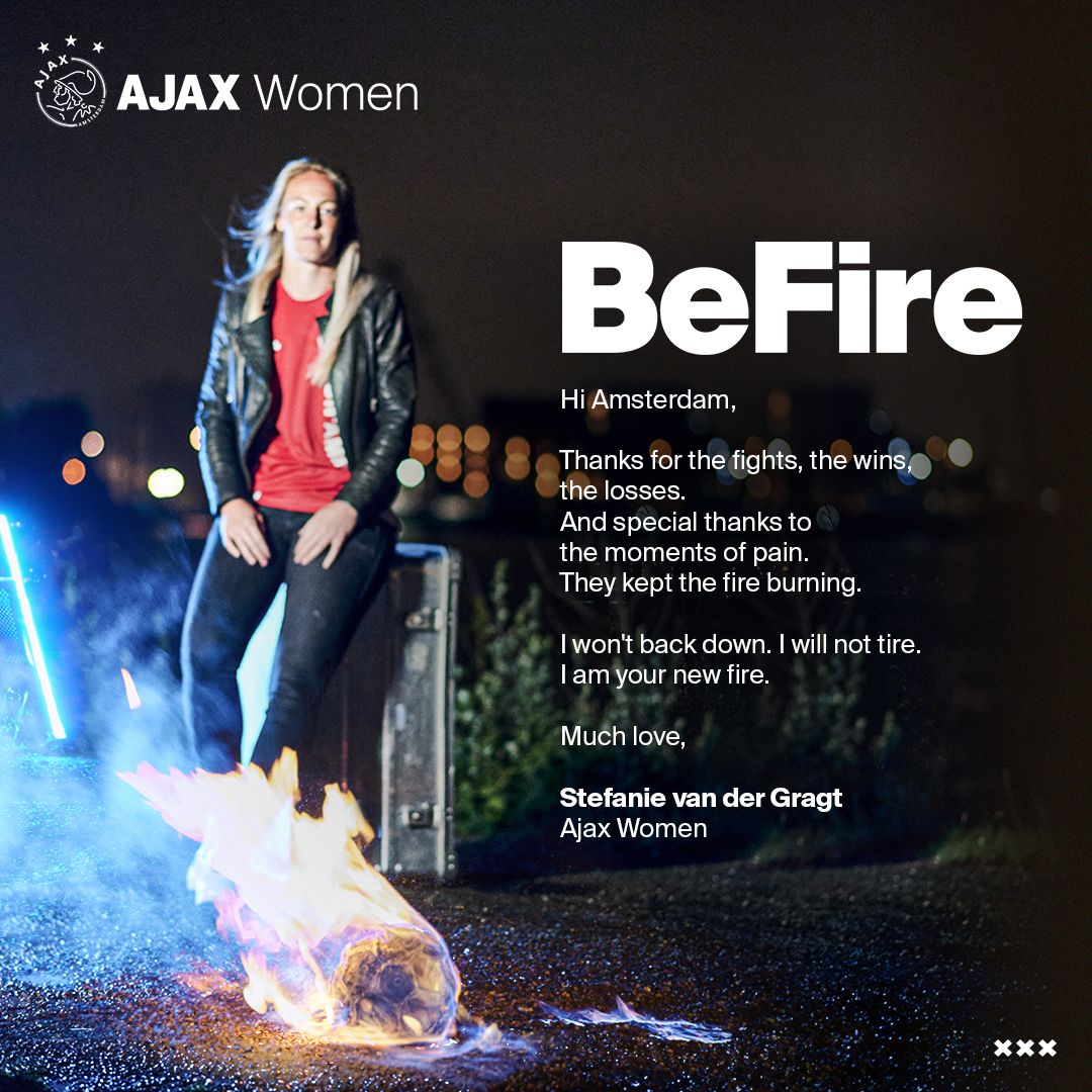 Het #BeFire moment van Stefanie van der Gragt.