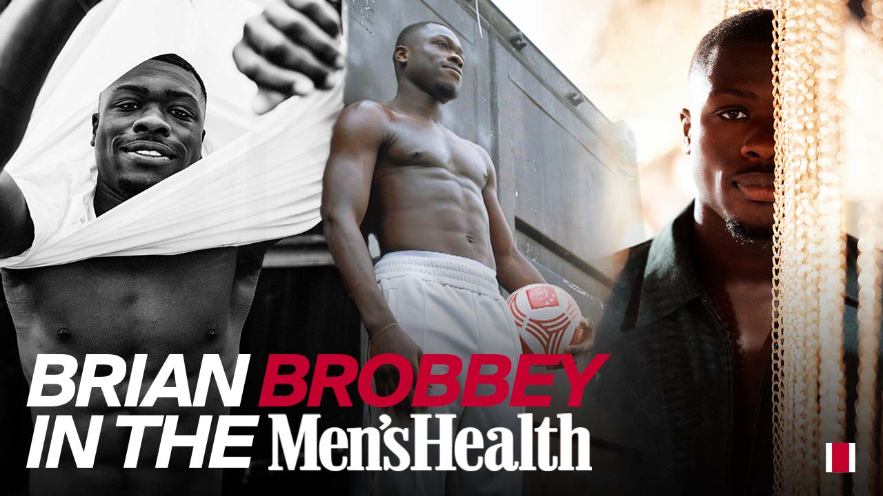 Behind the scenes at Brobbey's Men's Health cover shoot 