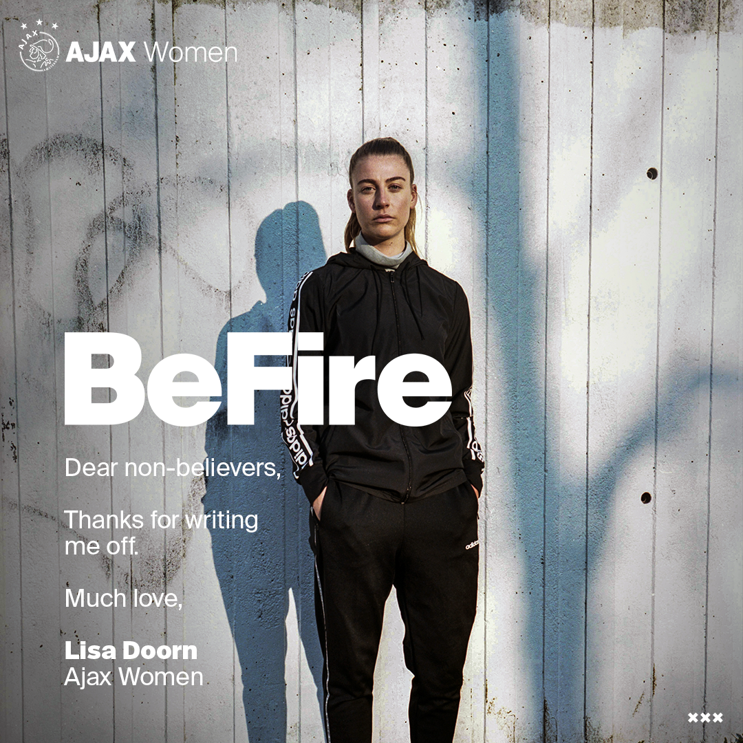 Het #BeFire moment van Lisa Doorn.